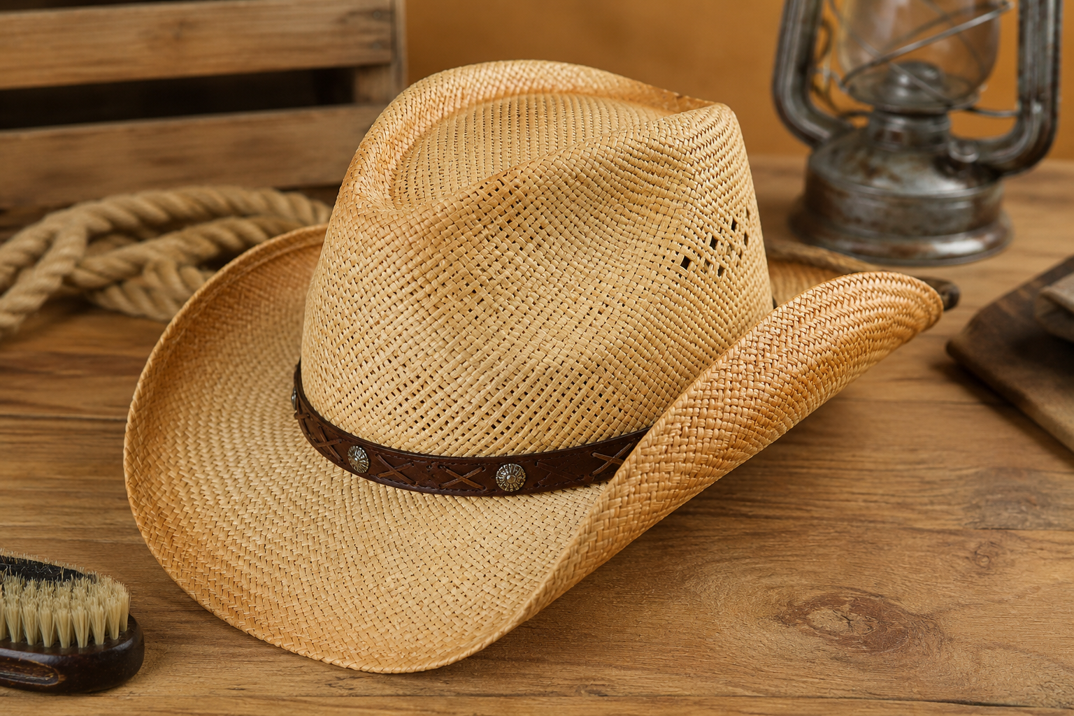 Peut-on redonner sa forme à un chapeau de cow-boy en paille ? Image