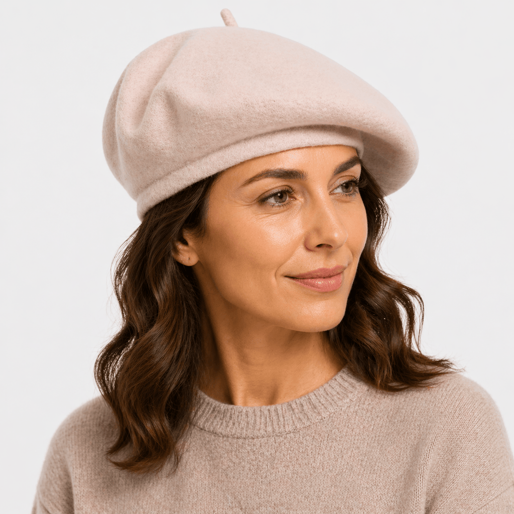 Béret Femme Beige - ÉLISE