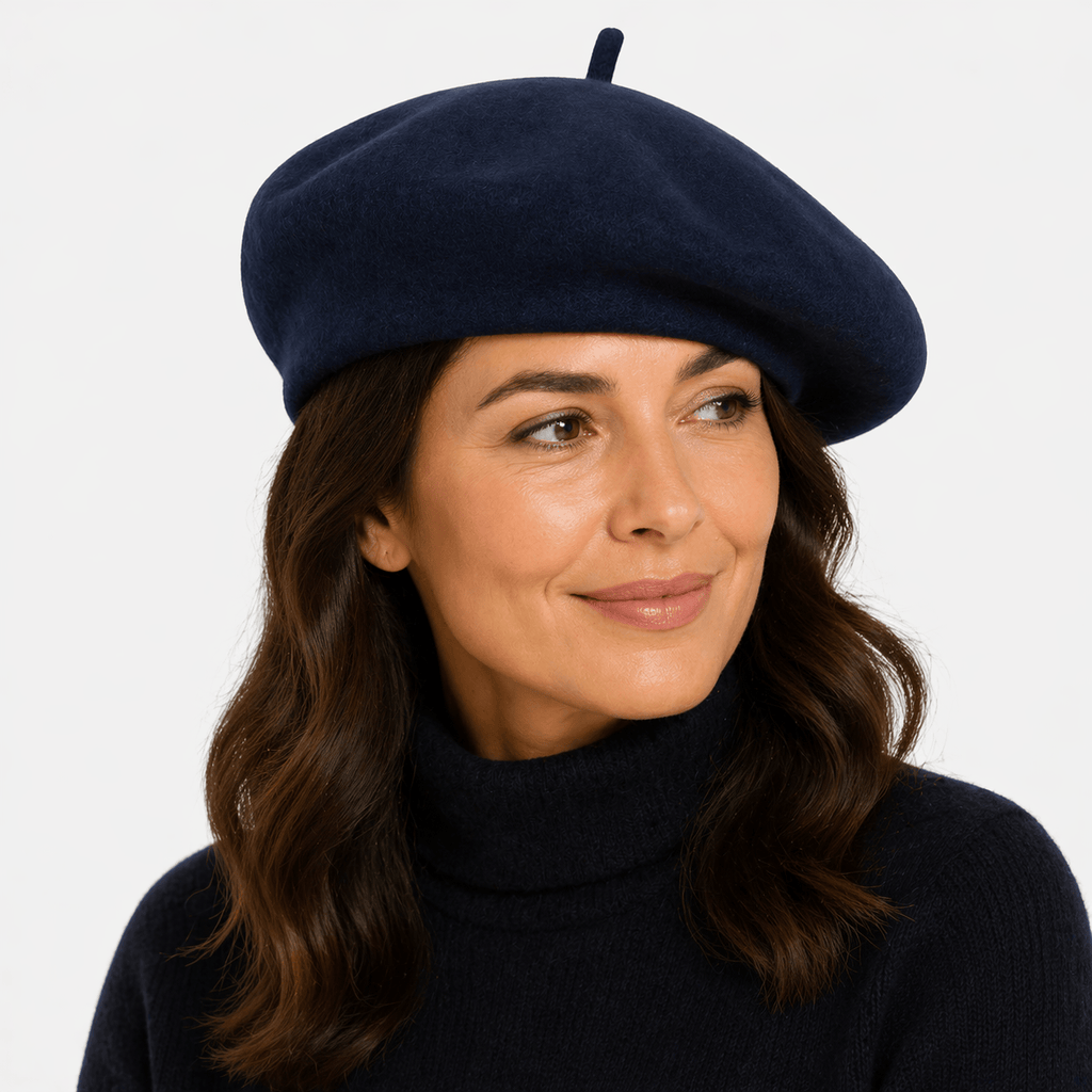 Béret Femme Noir - LAURA