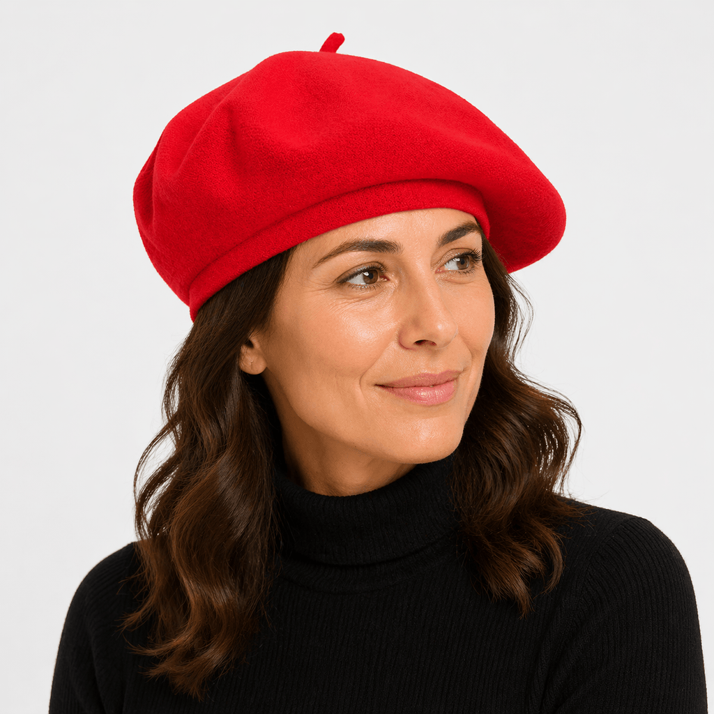 Béret Femme Rouge - JOHANNA
