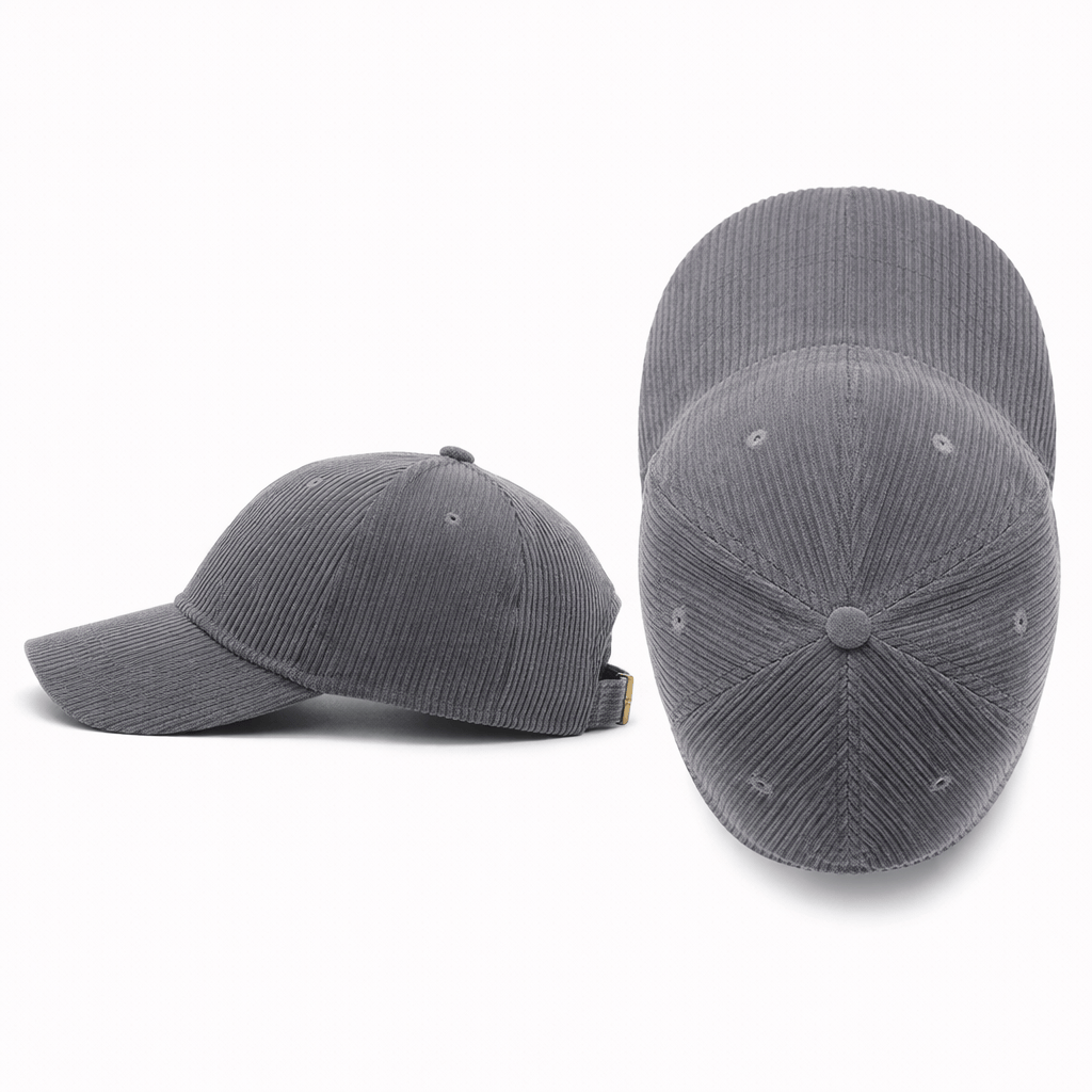 Casquette Baseball Velours Gris - ETTA