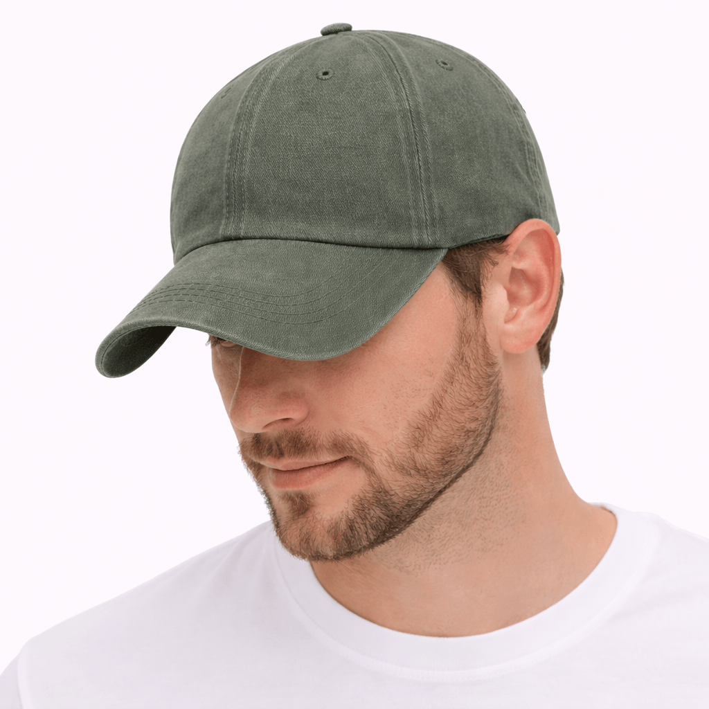 Casquette Coton Homme Kaki - AYLA