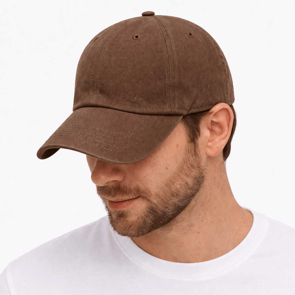 Casquette Coton Homme Marron - ELLA