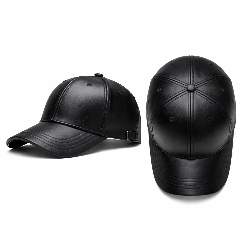 Casquette Cuir Femme Noire - MILO