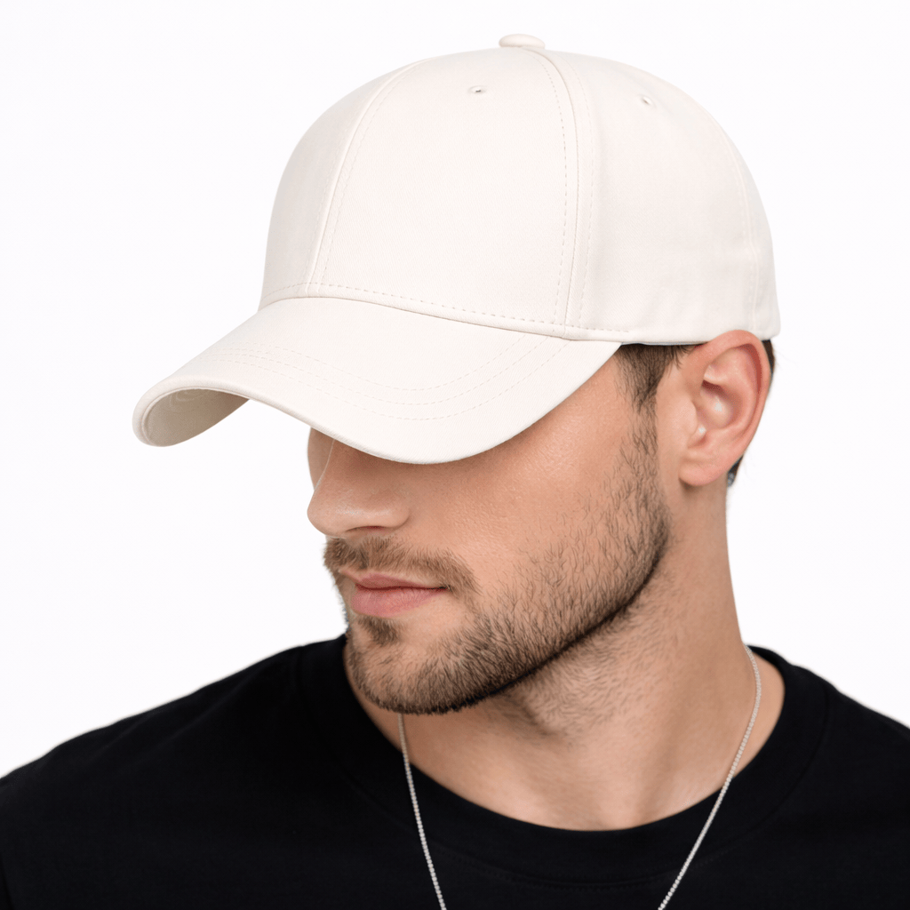 Casquette Cuir Homme Beige - LOLA