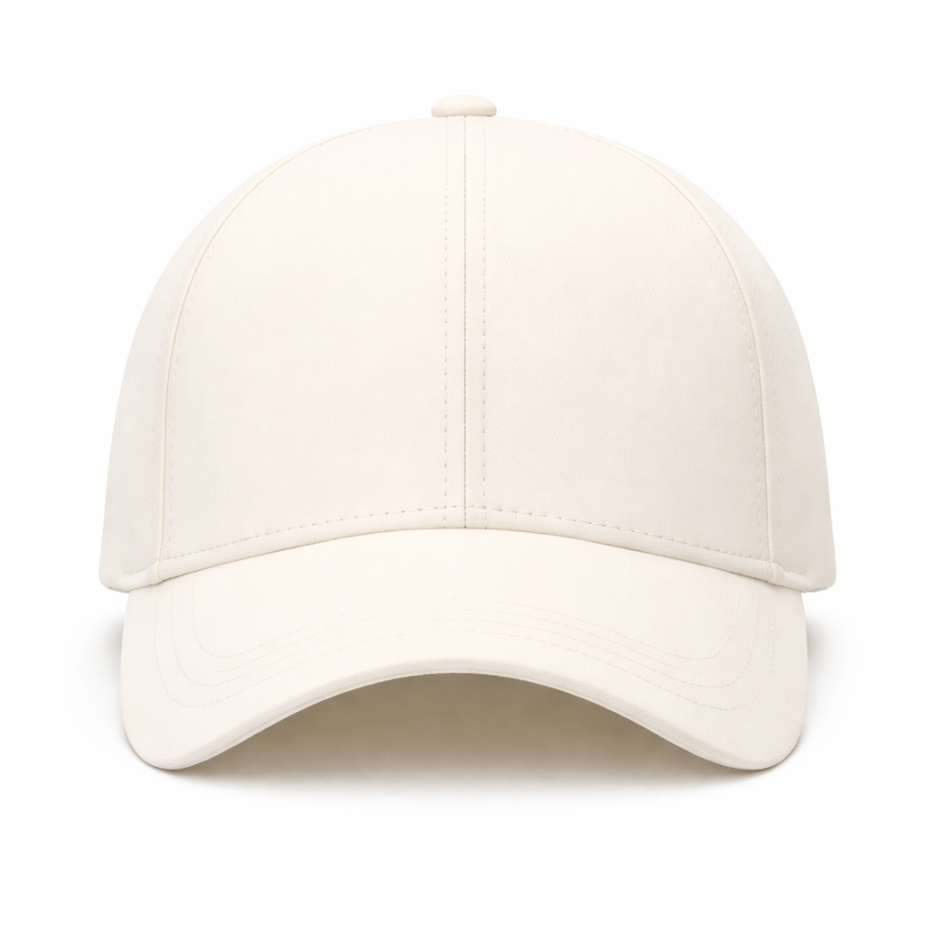 Casquette Cuir Homme Beige - LOLA