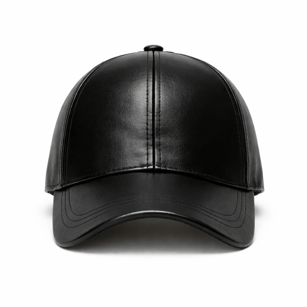 Casquette Cuir Unisexe Noire - LISA