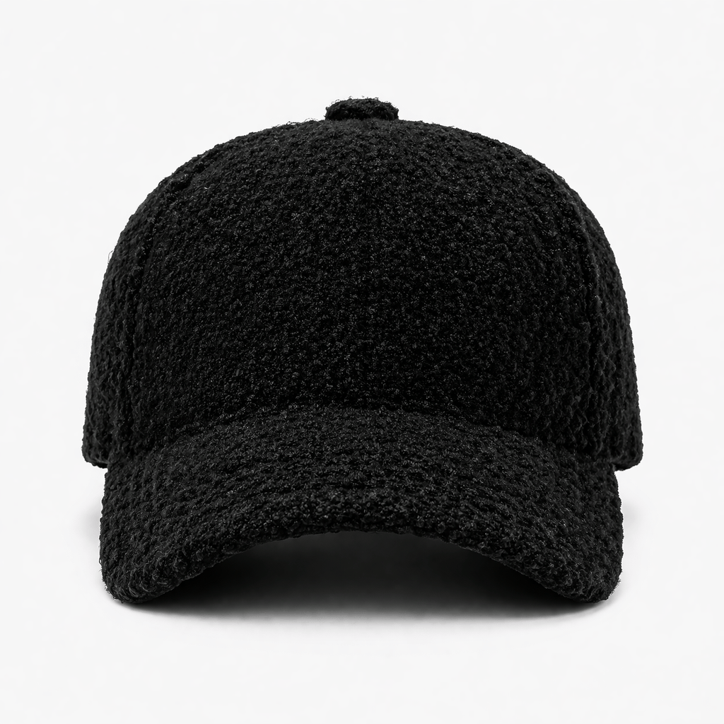 Casquette Gavroche Laine Noire - MINA