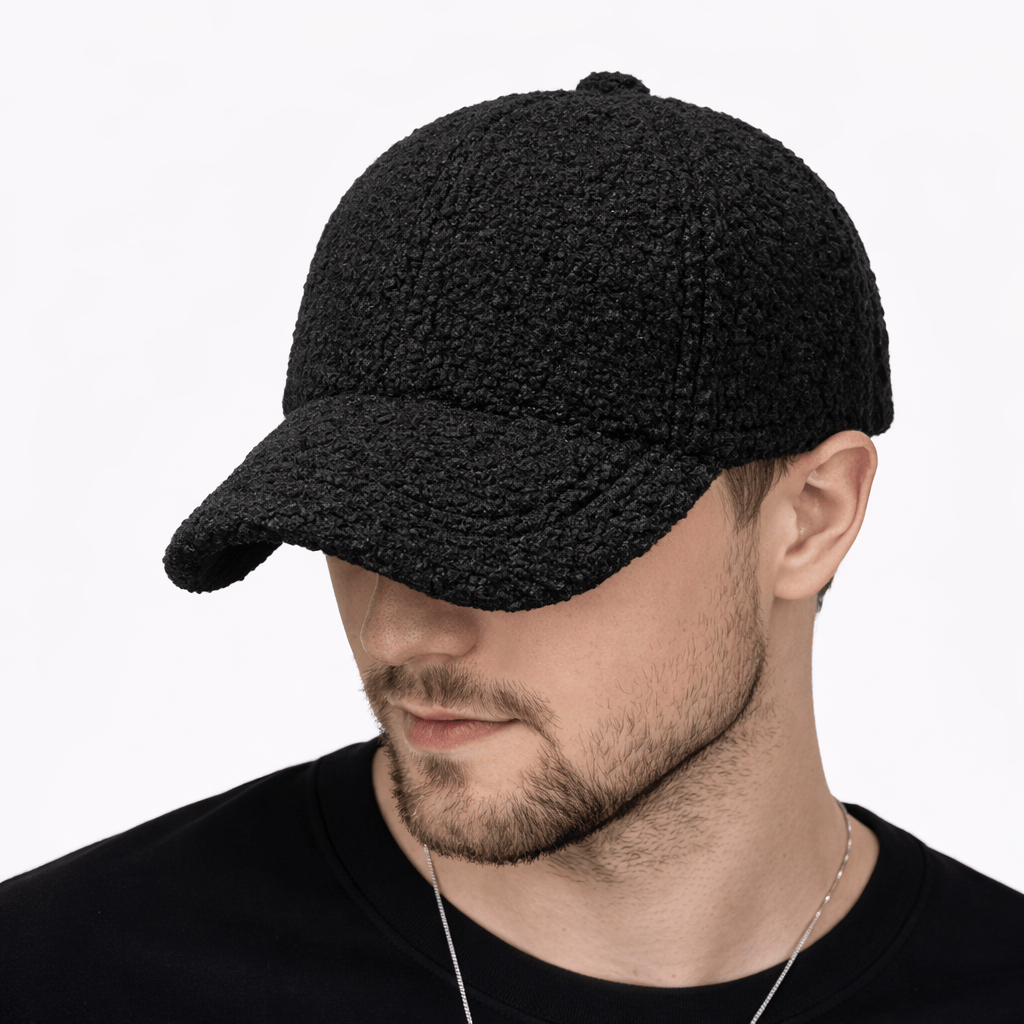 Casquette Gavroche Laine Noire - MINA