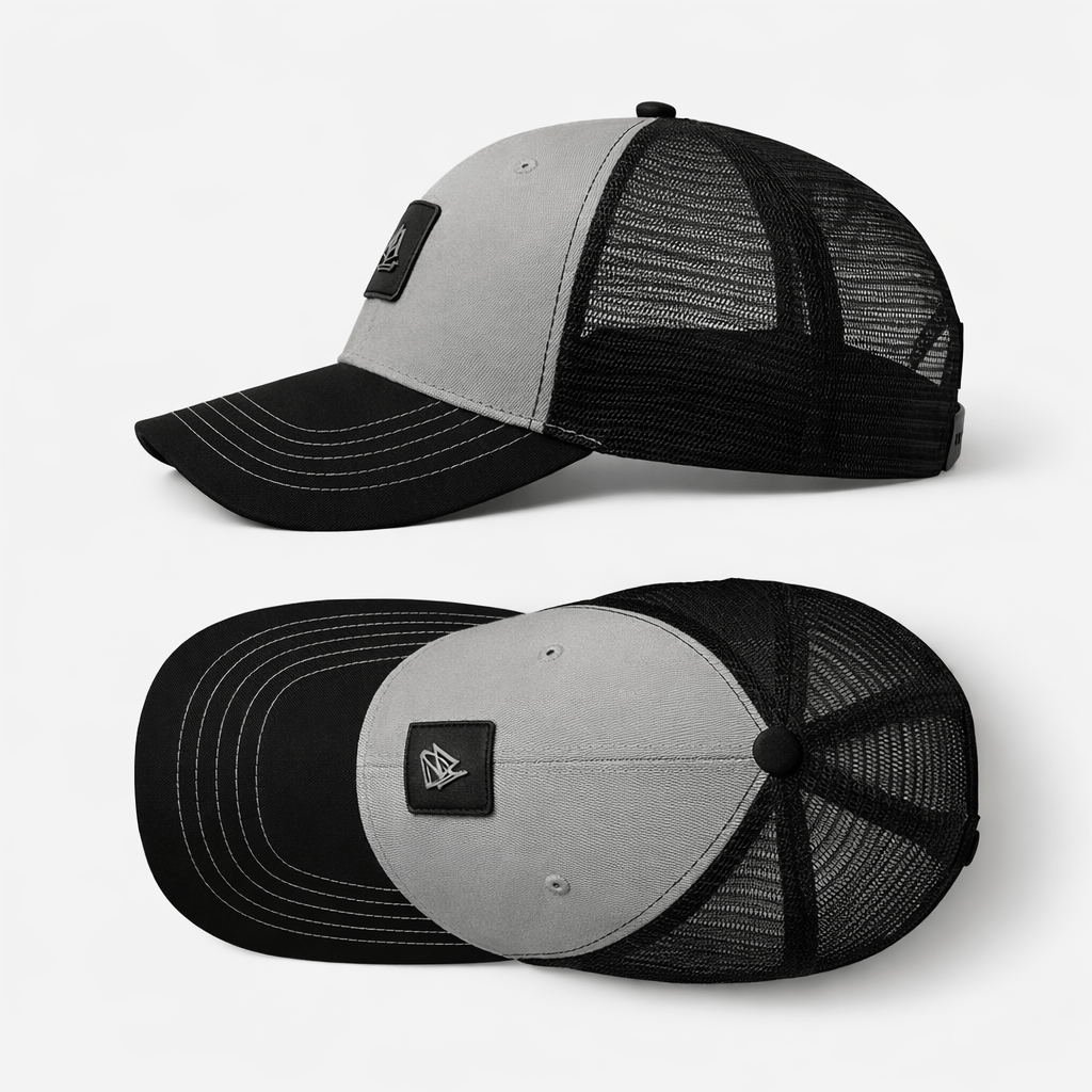 Casquette Trucker Grande Taille 65 cm Gris - ARLO