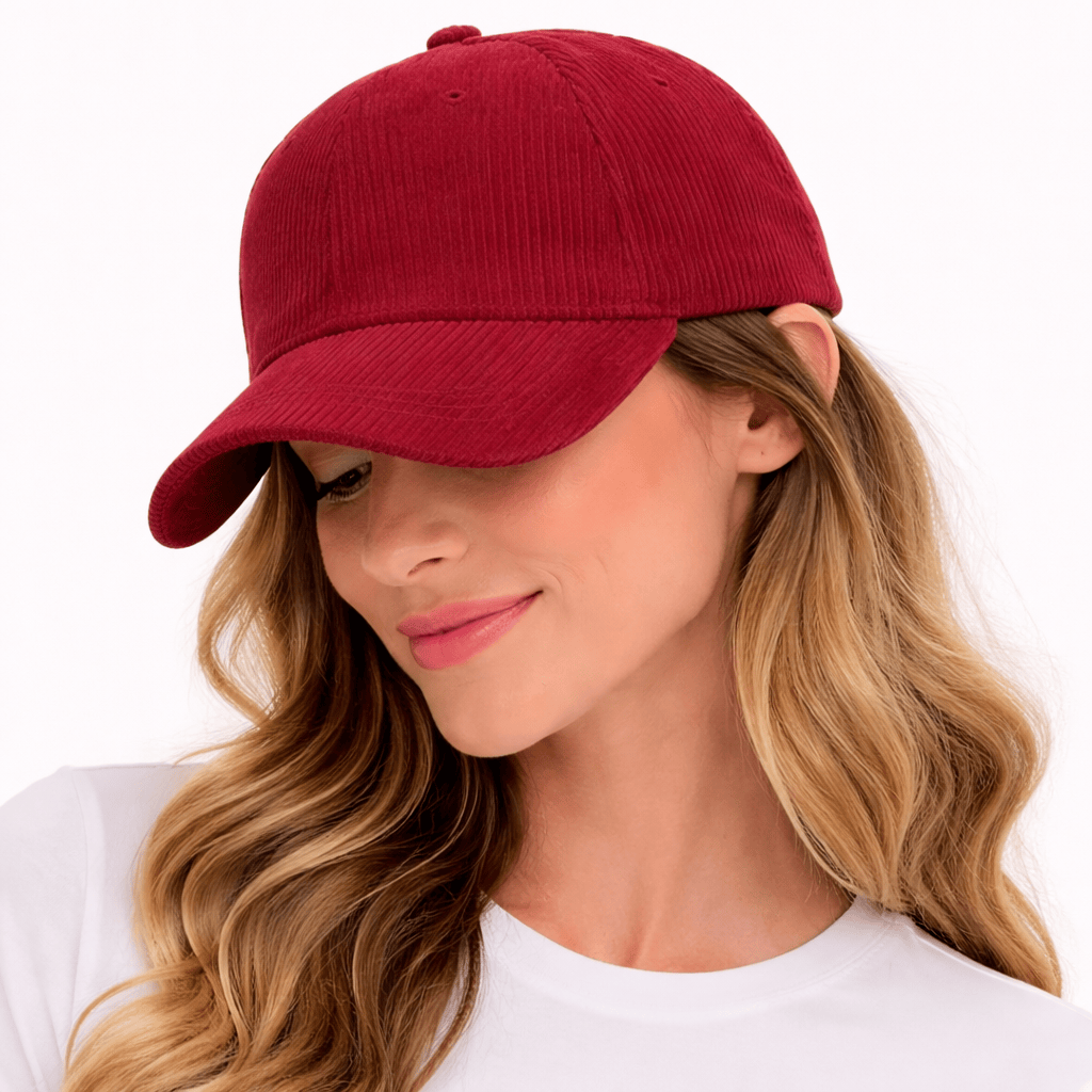 Casquette Velours Femme Bordeaux - BESS