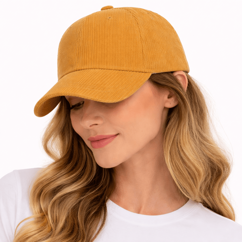 Casquette Velours Femme Camel - DORA