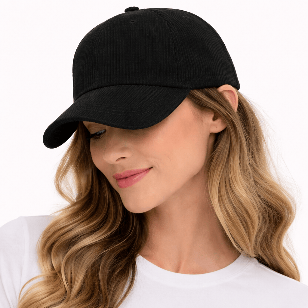 Casquette Velours Femme Noire - ELLA