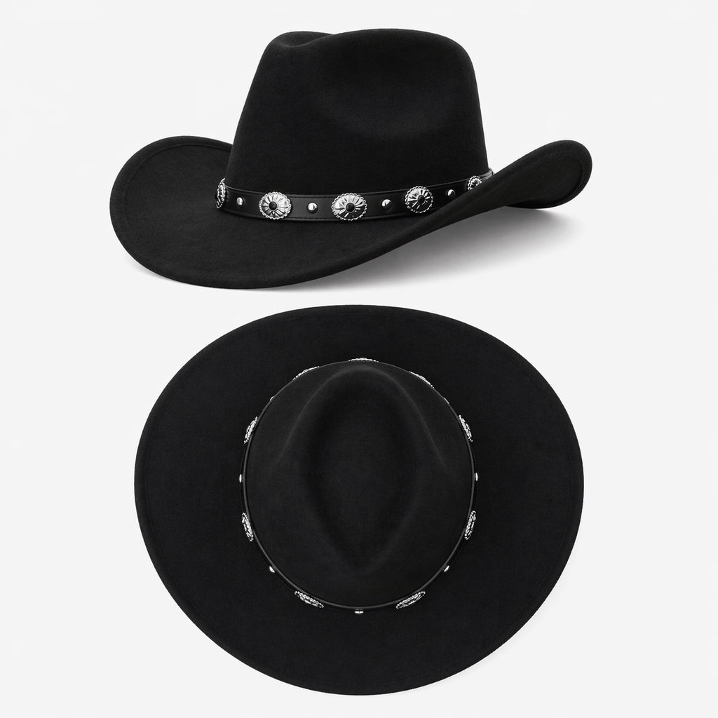 Chapeau Cowboy Noir - YONI