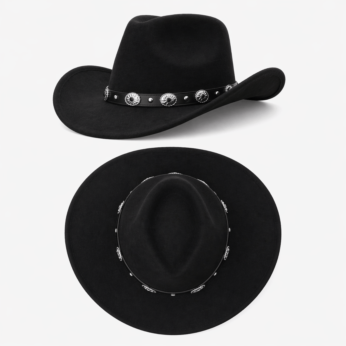 Chapeau Cowboy Noir - YONI