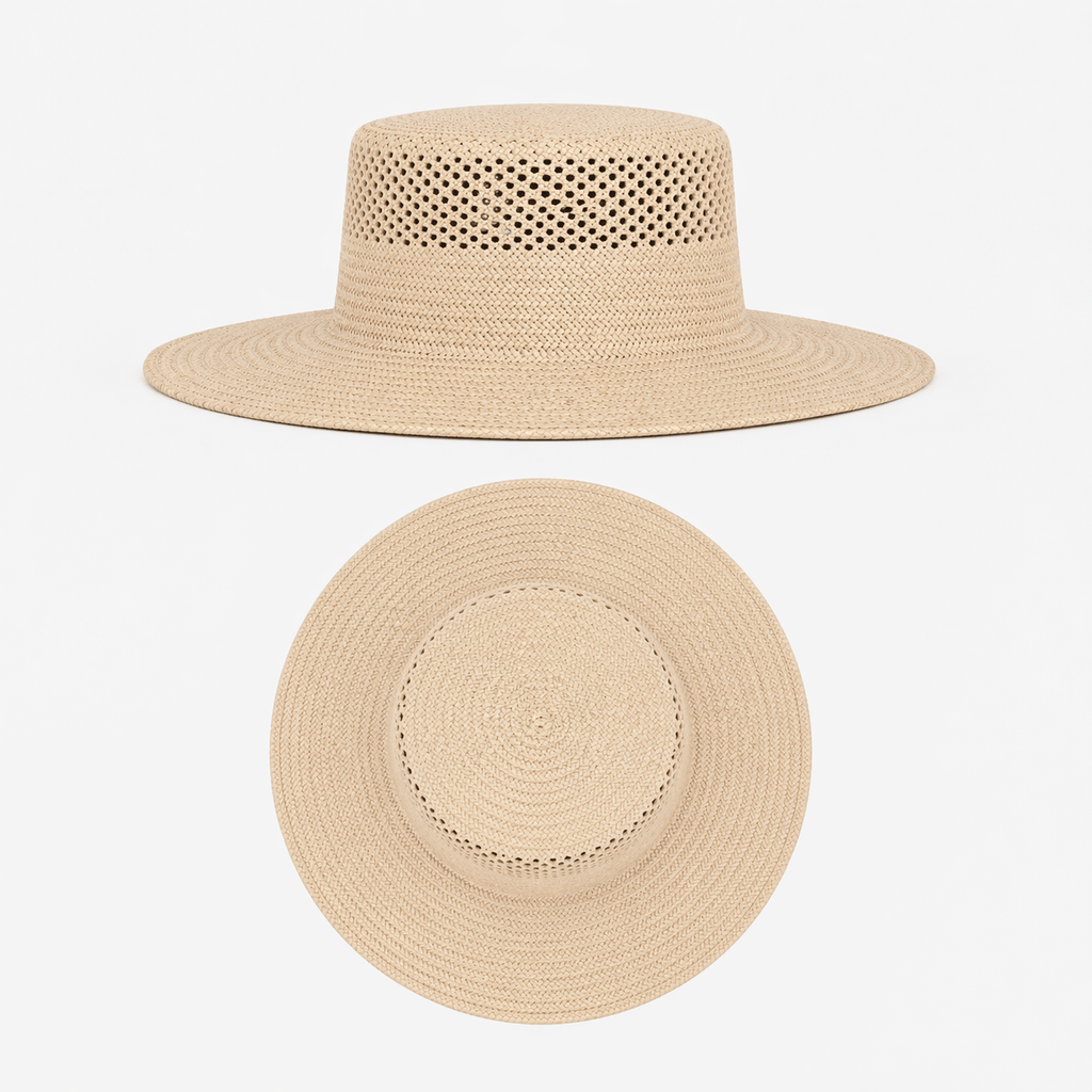 Chapeau de Paille Beige - EZRA
