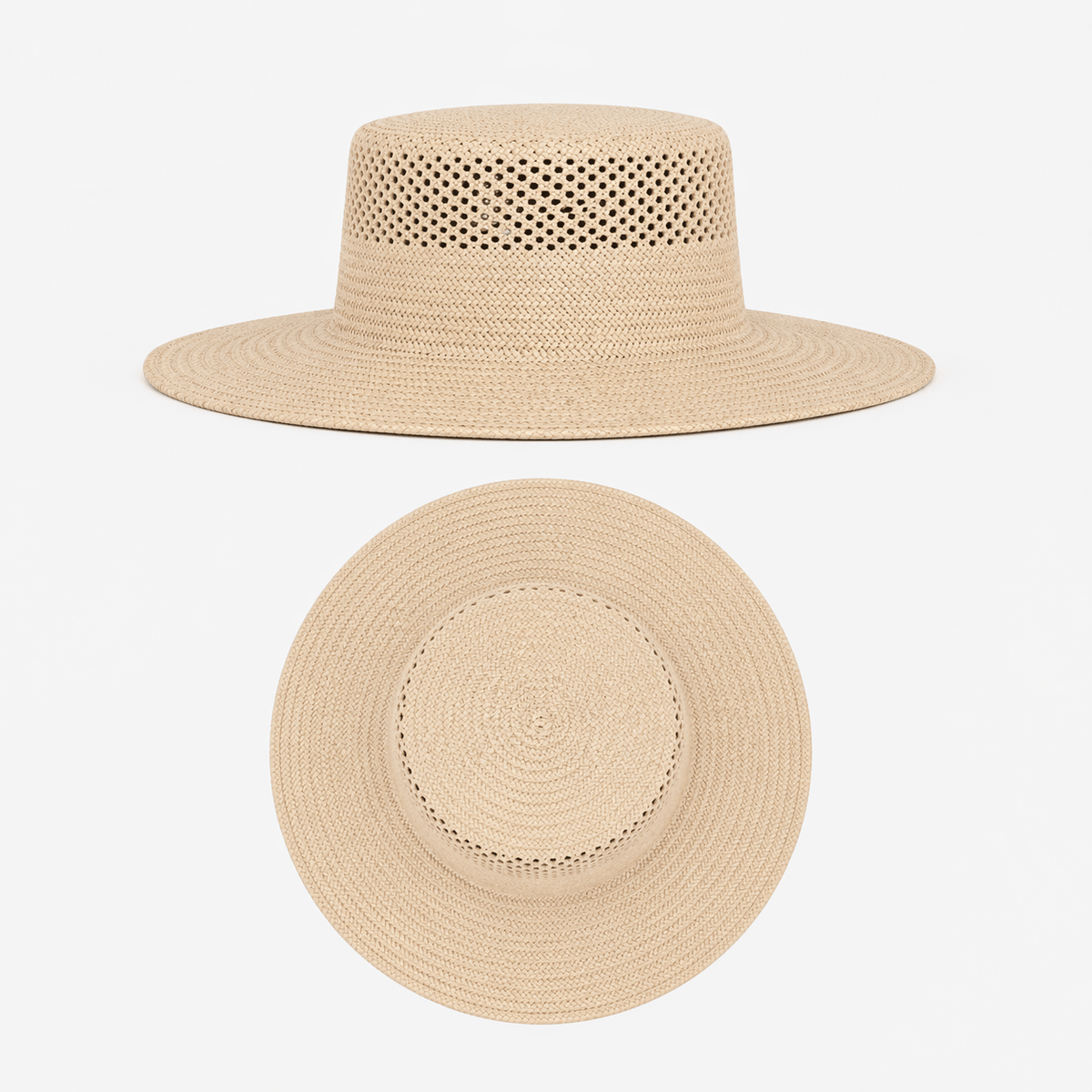 Chapeau de Paille Beige - EZRA