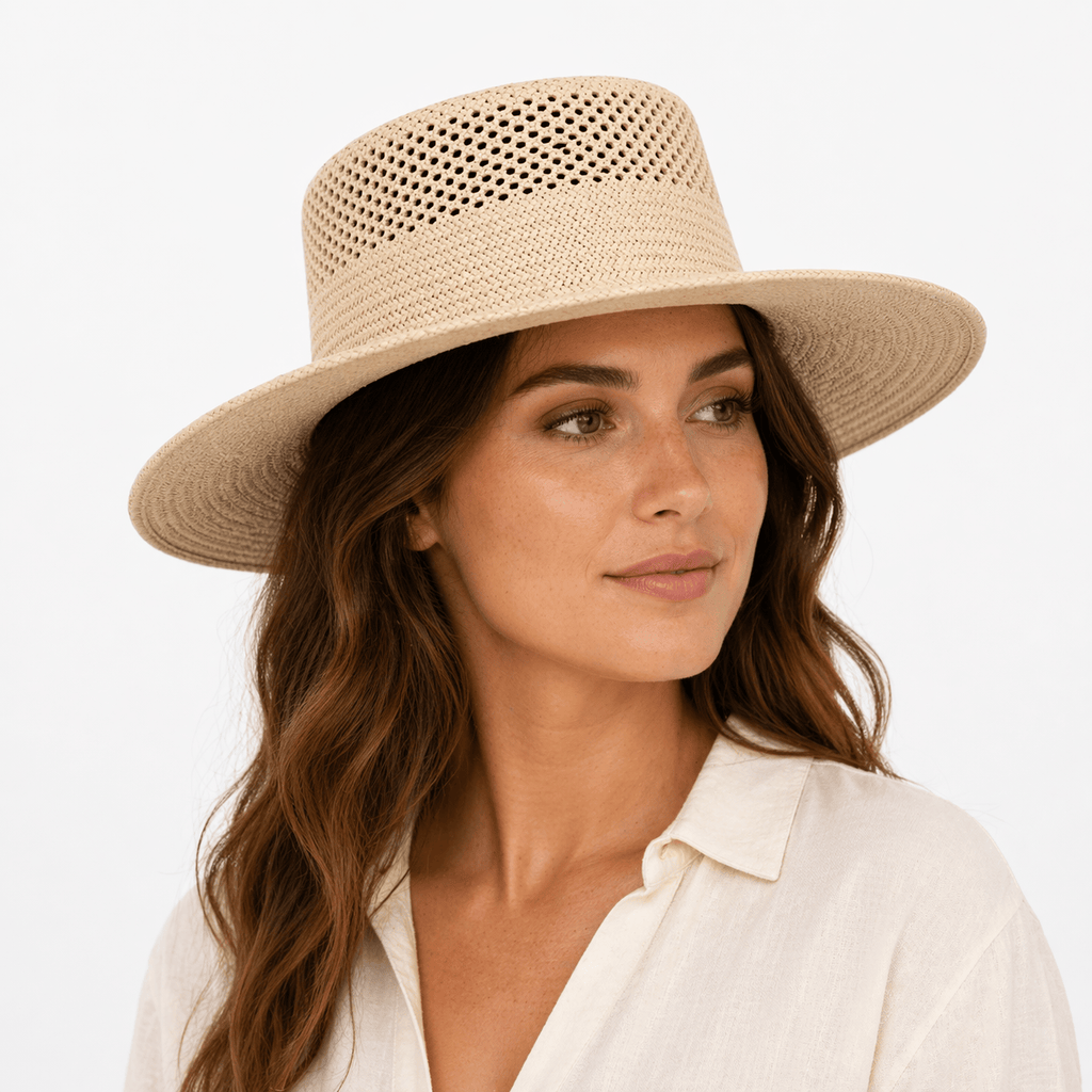 Chapeau de Paille Beige - EZRA